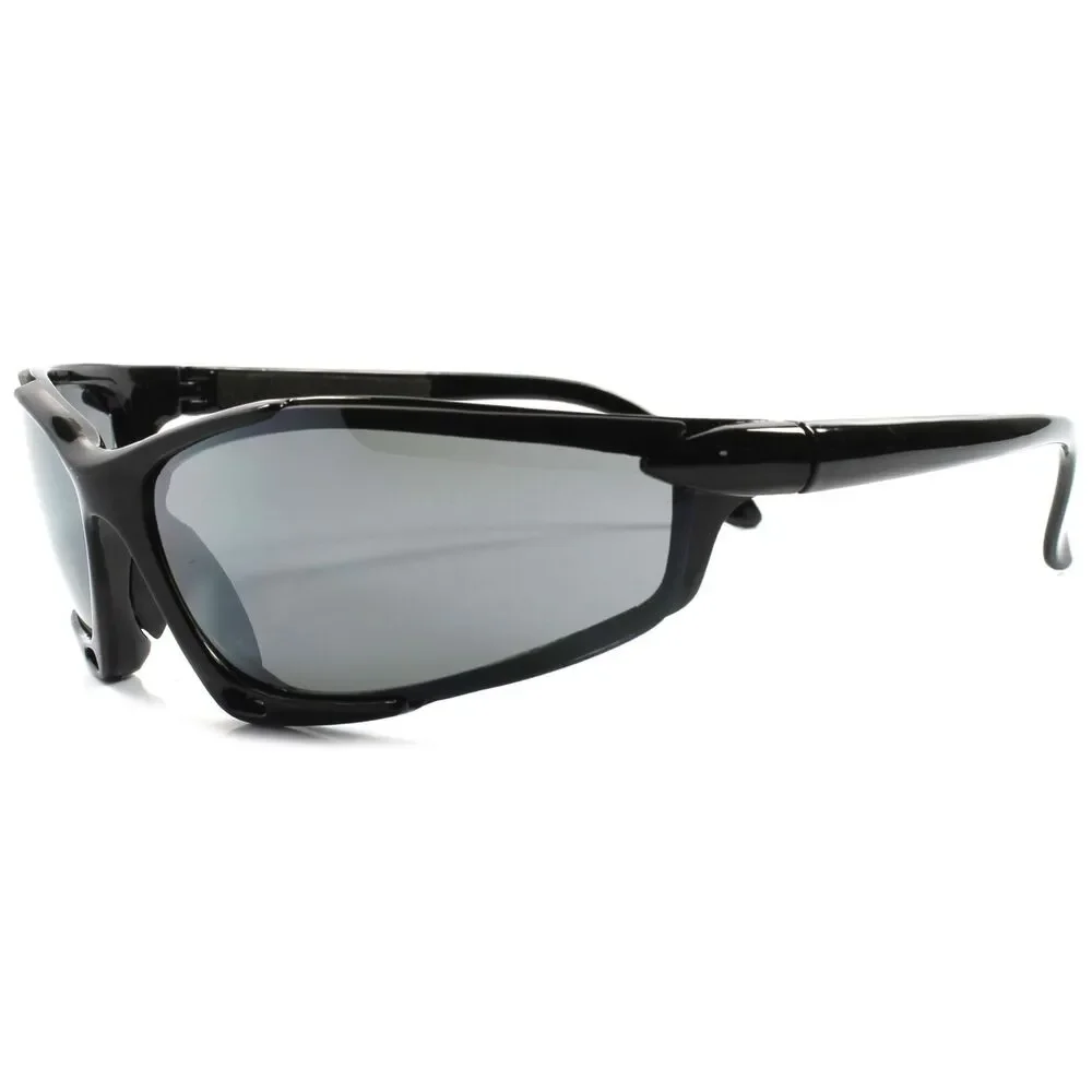 Biker Cycling Running Athletic Baseball Tactical Extreme Black Sport Sunglasses